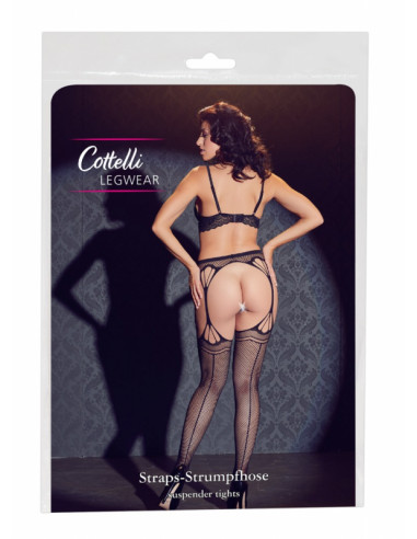 Stocking garter belt inside
