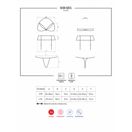 838 - 3 pcs set