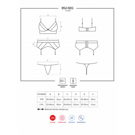 852 - 3 pcs sexy set