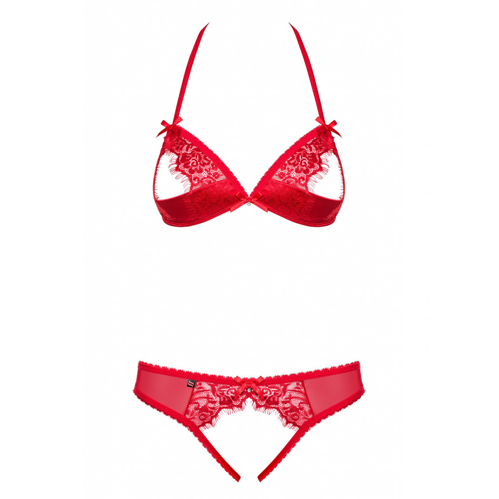 Completo intimo sexy senza coppe 870