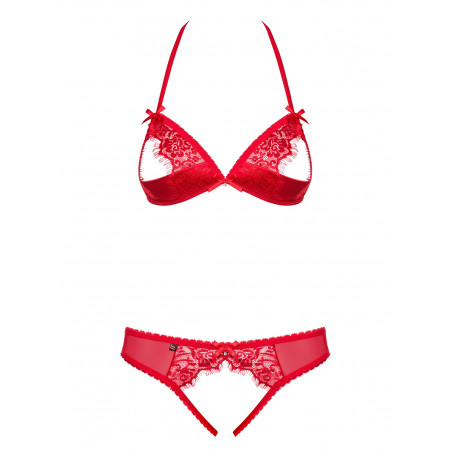 Sexy lingerie set cupless bra 870
