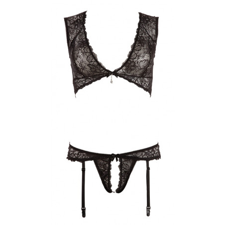 Top nero e String Livola