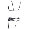 Sexy Set Reggiseno coppe aperte nero Emma