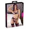 Sexy Set Reggiseno coppe aperte nero Emma