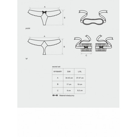 Secred 3 pcs set