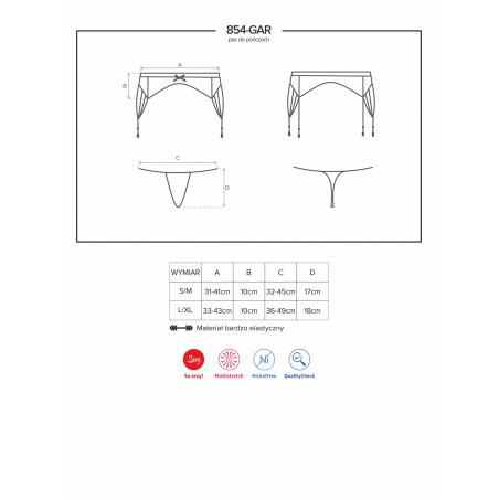 854 Garter belt & thong