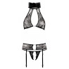 Sexy Set 3 pezzi collo alto nero