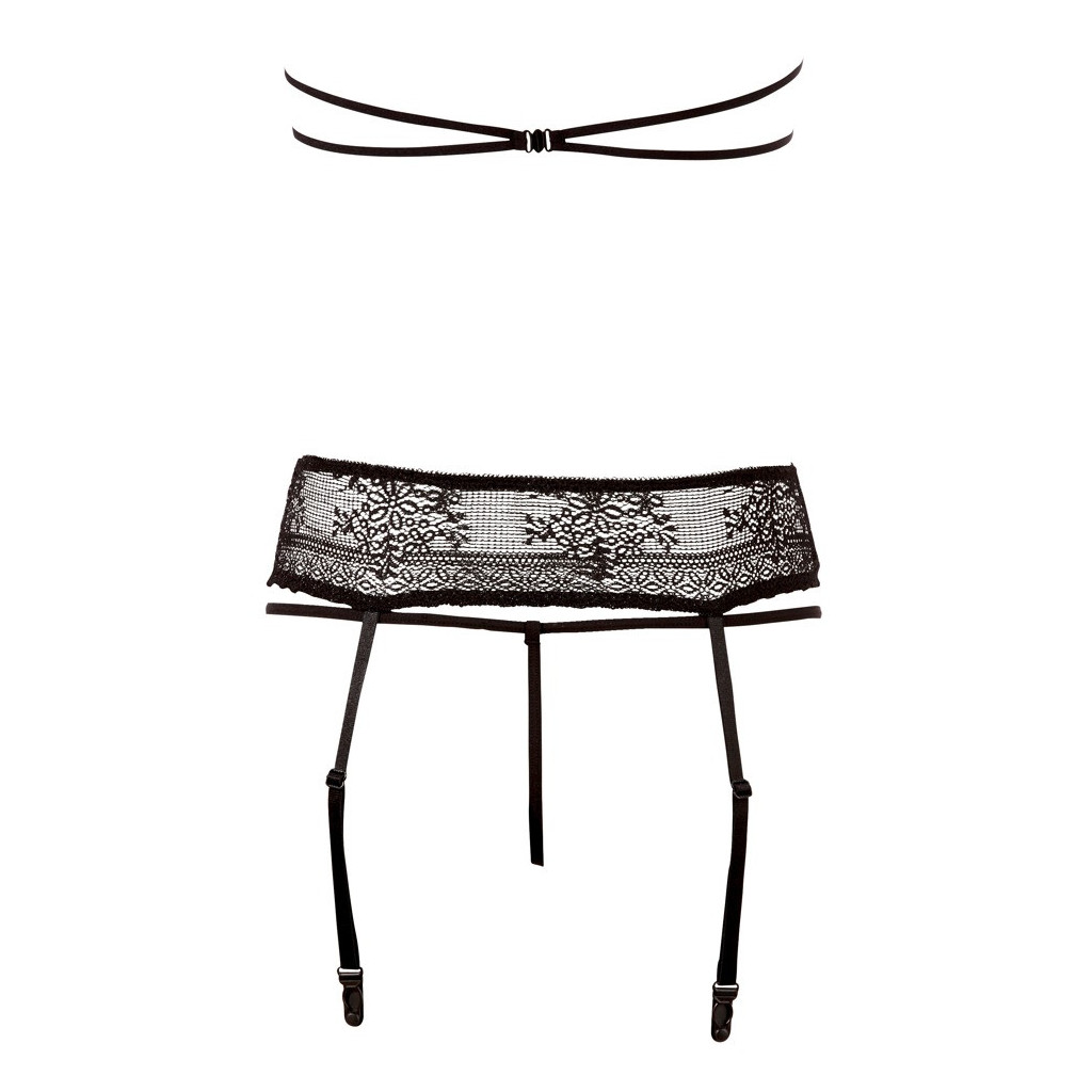 Sexy Set 3 pezzi collo alto nero