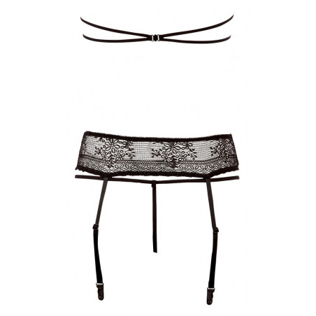 Sexy Suspender Set 3 pcs black
