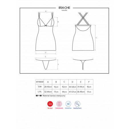 854 Chemise & thong