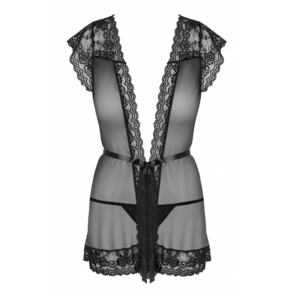854 Peignoir & thong