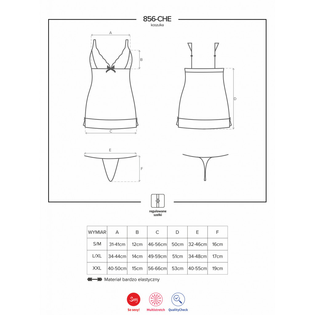 856 Chemise & thong