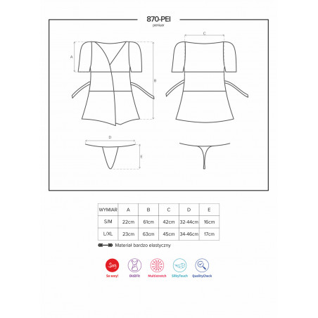 870 Peignoir & thong