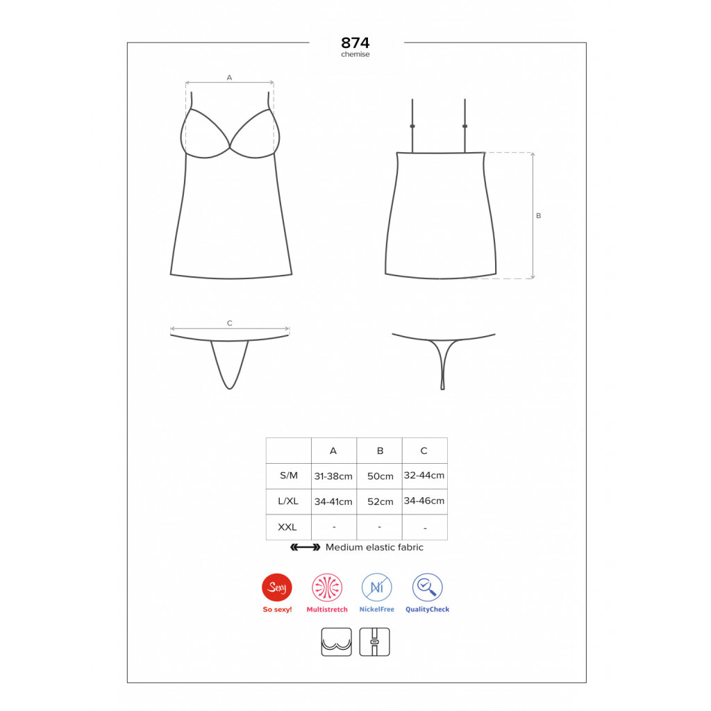 874 Chemise & perizoma
