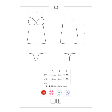 874 Chemise & perizoma