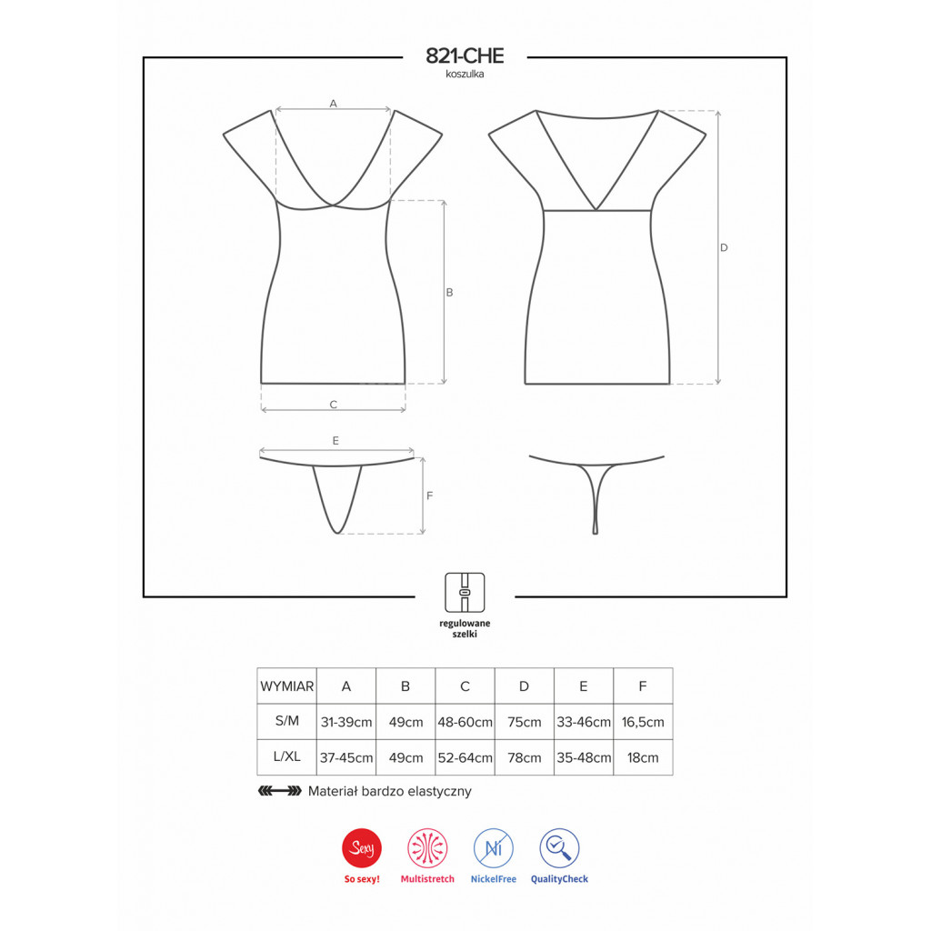 821 Chemise & perizoma