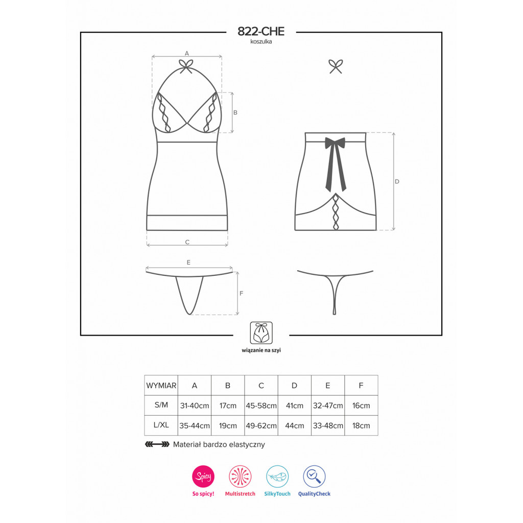 822 Chemise & perizoma