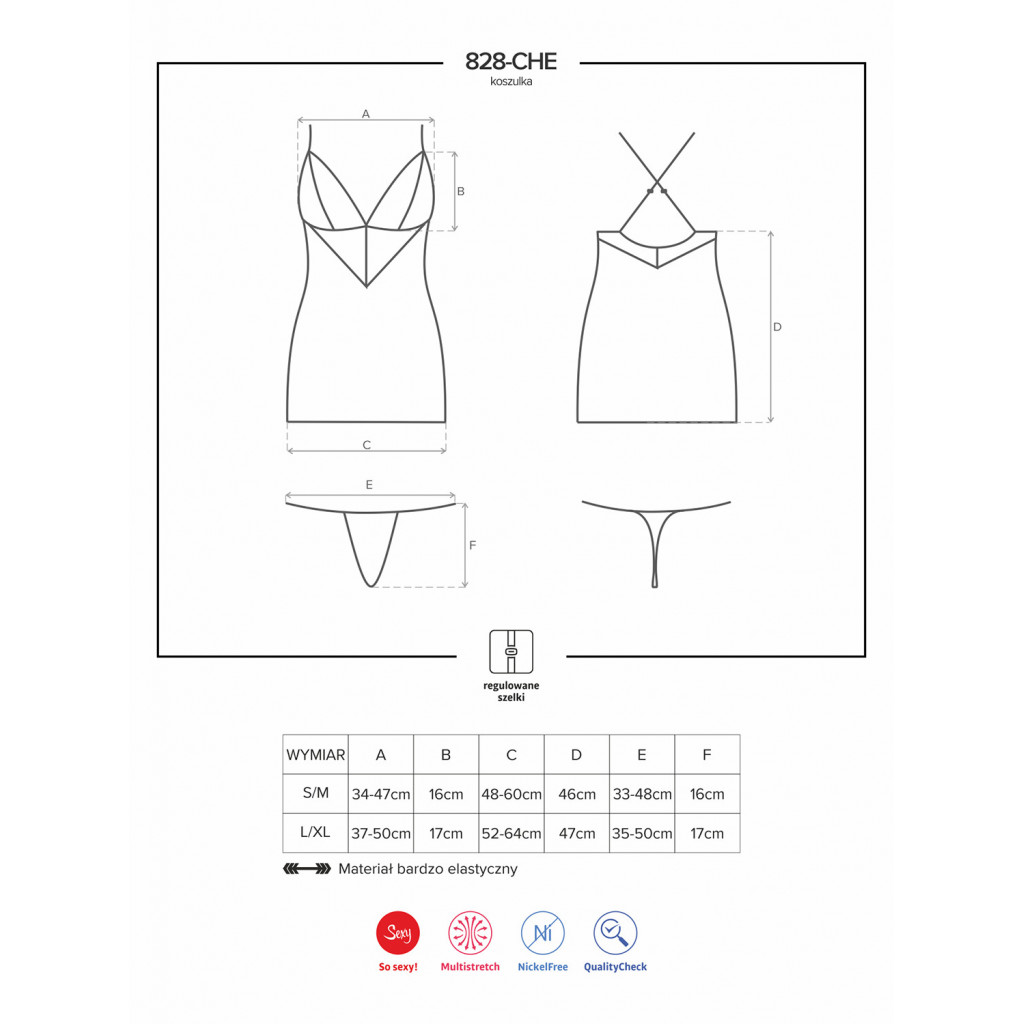 828 Chemise & perizoma