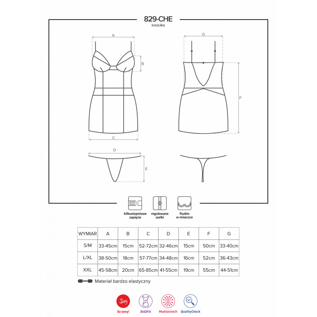 829 Chemise & perizoma