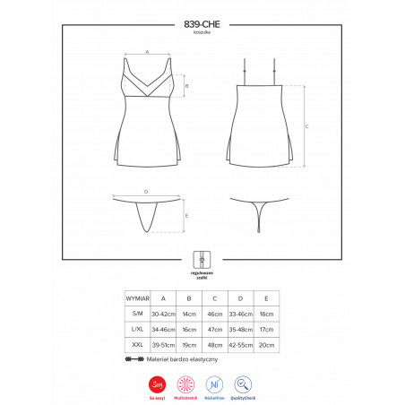 839 Chemise & thong