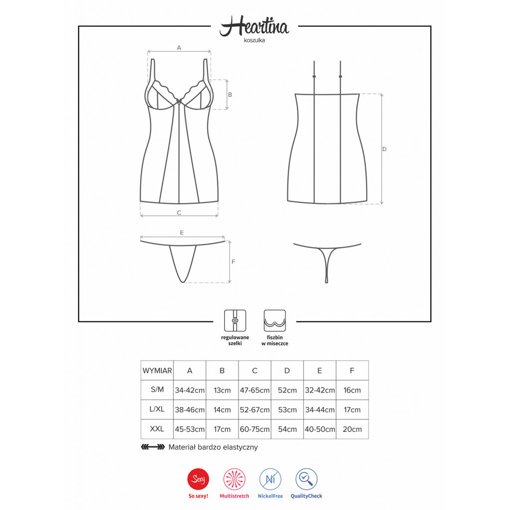 Heartina chemise & perizoma