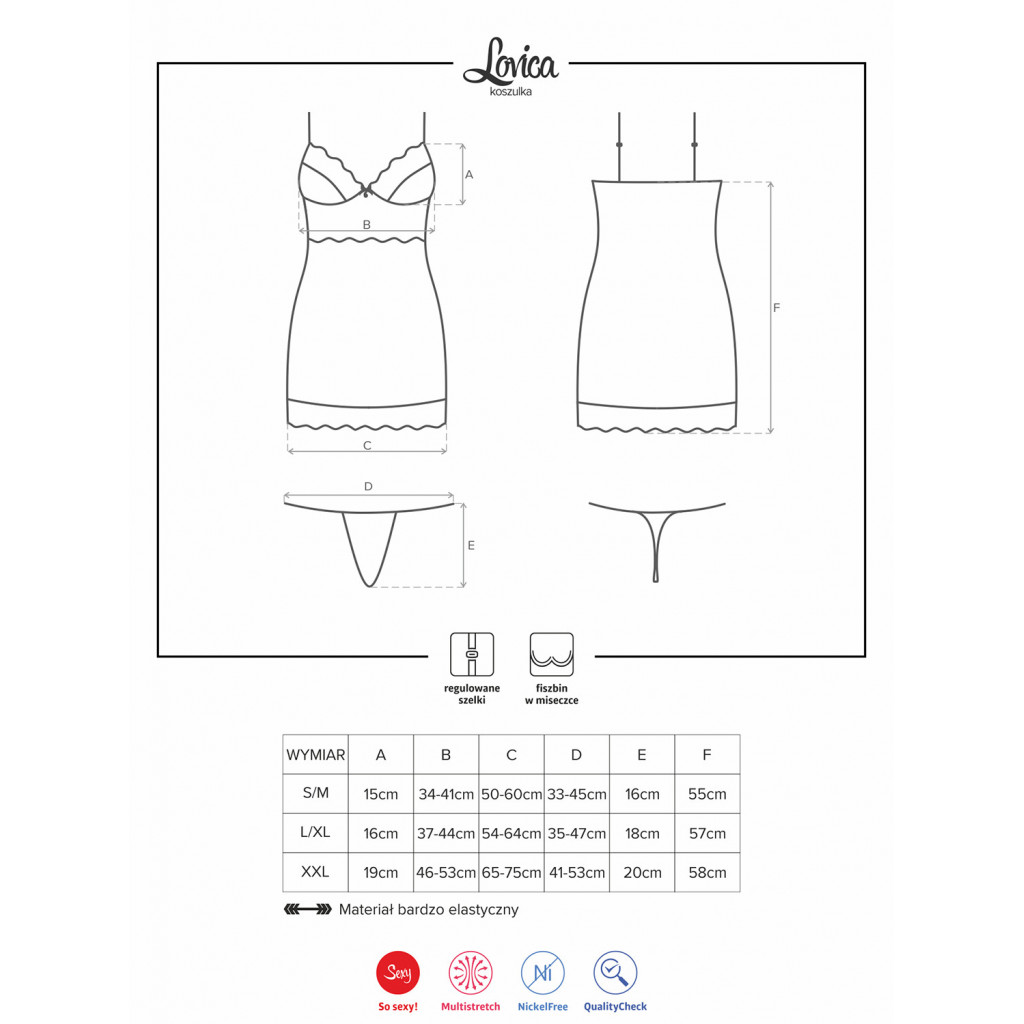 Lovica chemise & perizoma