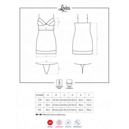 Lovica chemise & perizoma