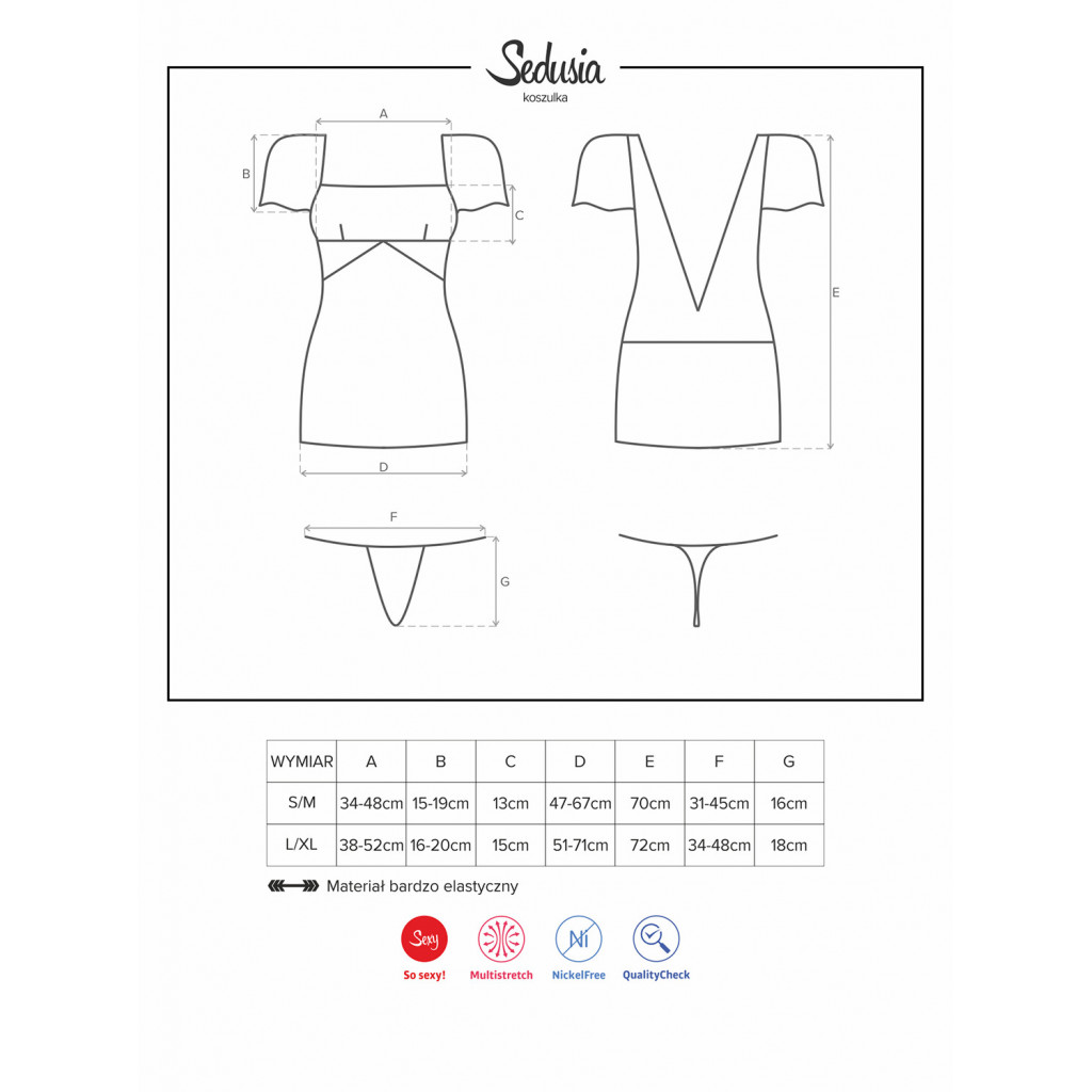 Sedusia chemise & perizoma