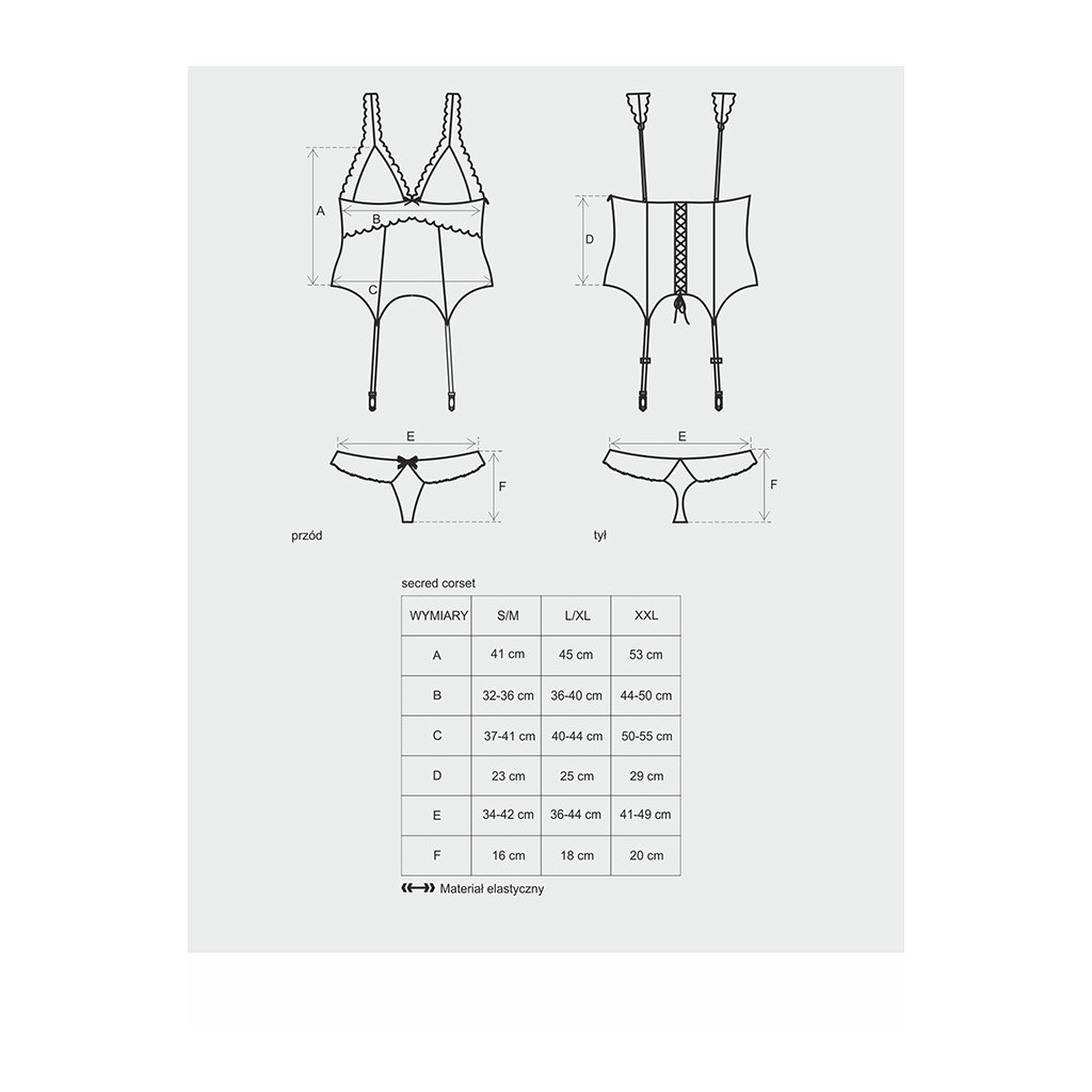 Secred corsetto e slip