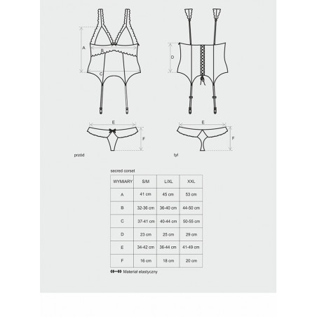 Secred corset and panties