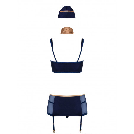 Stewardess costume 5-pcs