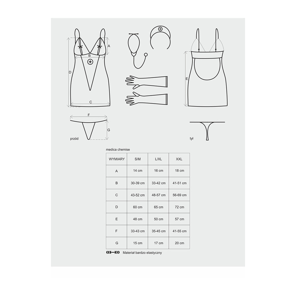 Costume da Infermiera -  5 pcs