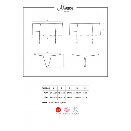Miamor garter belt & thong