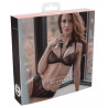 Bra with velvet and embroidery