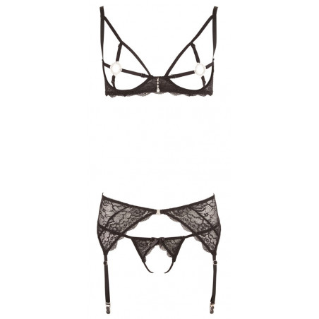 Suspender Set naked breasts