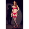 Stockings with Red Lace