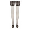 Hold-Up Stockings top part made out of floral lace