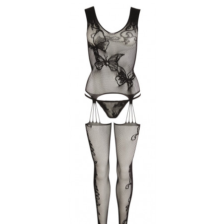 Suspender Set net material with stockings