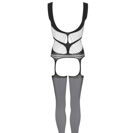 Basque black S-L fishnet stockings
