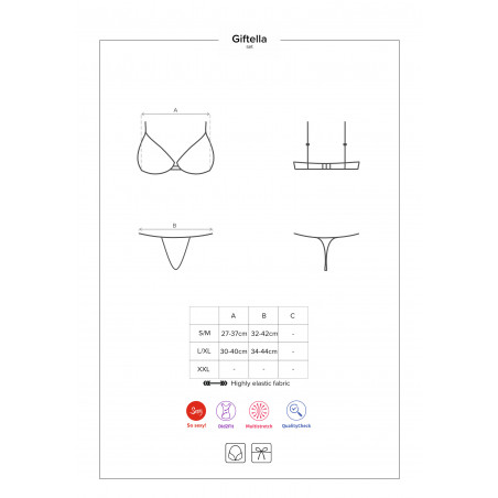 Giftella completo intimo sexy