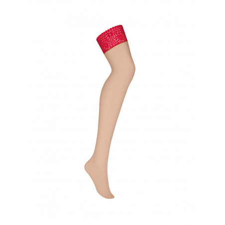 Jolierose stockings color: red