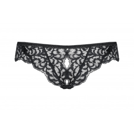 Laluna crotchless panties color: black