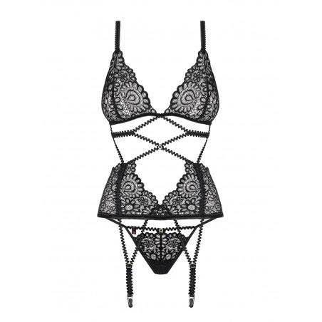 Mixty corset & thong color: black