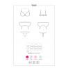 Redella completo intimo sexy 3 pezzi