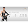 Dress vinyl material with tulle inserts