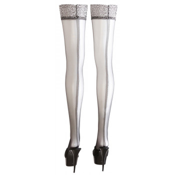 Hold Up Stockings silver-coloured top part 2