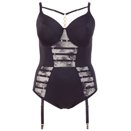 Body black with Suspenders straps