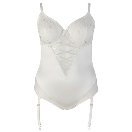 Body Con Reggicalze bianche