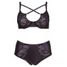 Set Con Reggiseno ferretto nero e slip