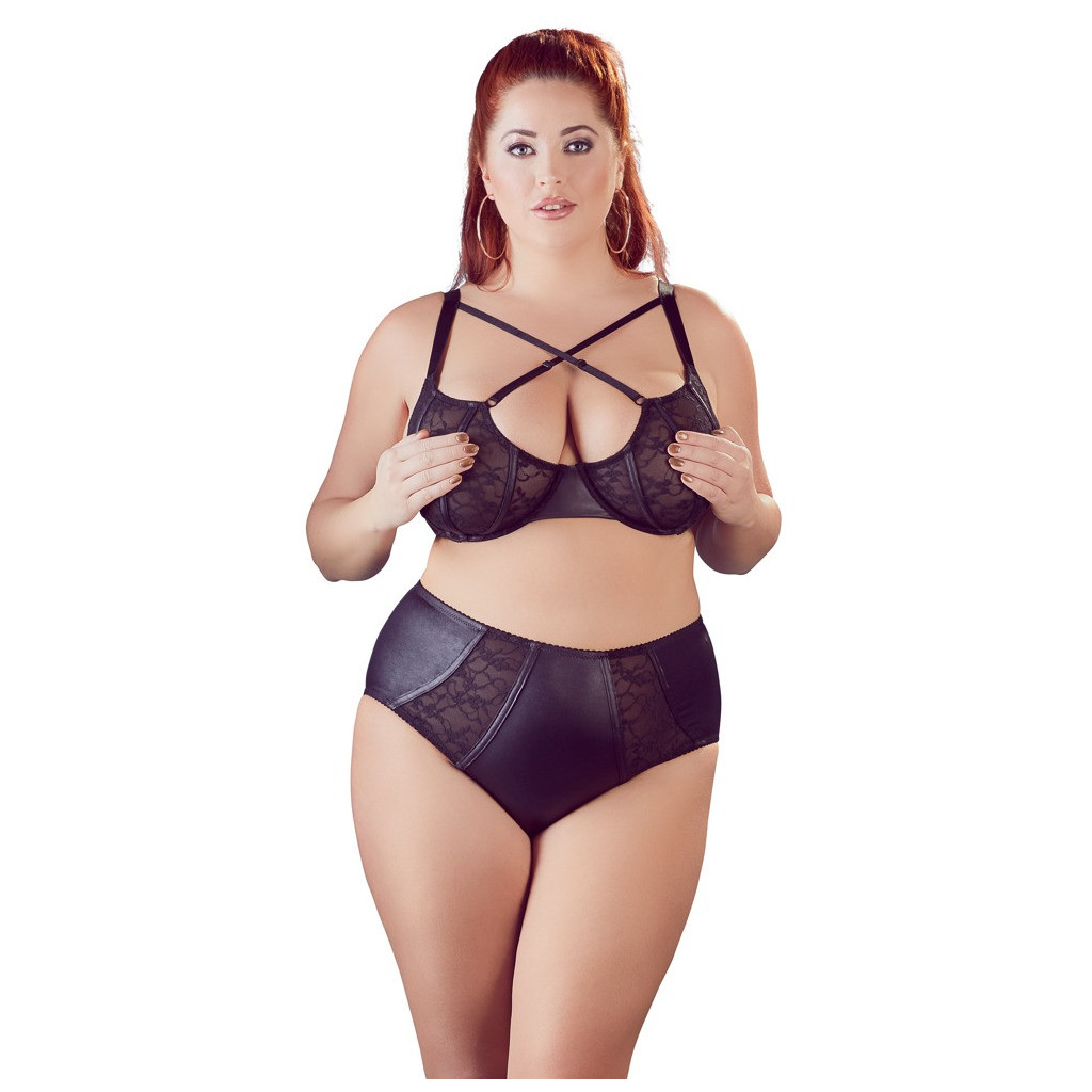 Set Con Reggiseno ferretto nero e slip